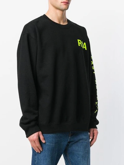 Shop Rta Rehab Print Sweatshirt - Black