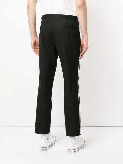 Shop Ports V Side-stripe Track Trousers - Black