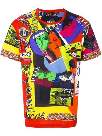 Shop Versace Vogue Print Tribute T-shirt In Multicolour