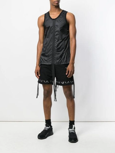 Shop Ktz Corded Tank Top In Black