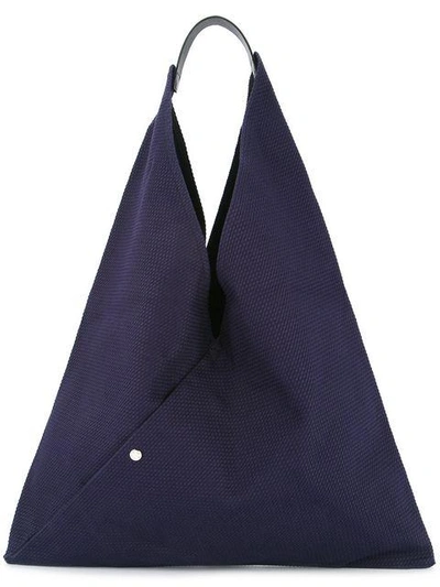 Shop Cabas Triangle Shaped Tote In Blue