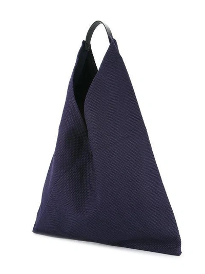 Shop Cabas Triangle Shaped Tote In Blue