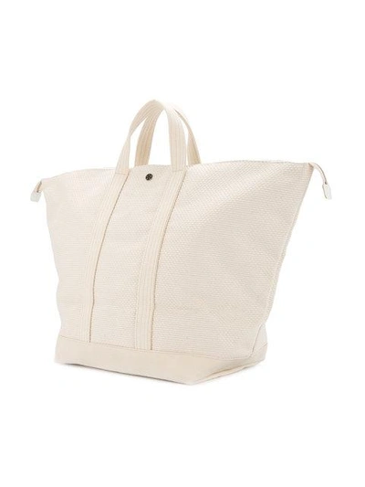 Shop Cabas Large Bowler Bag In White