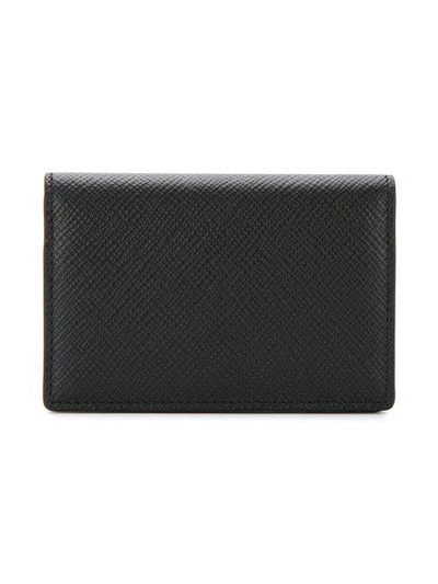 Shop Smythson Snap Button Wallet In Black