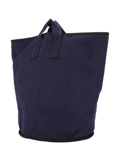 Shop Cabas Large Laundry Tote In Blue