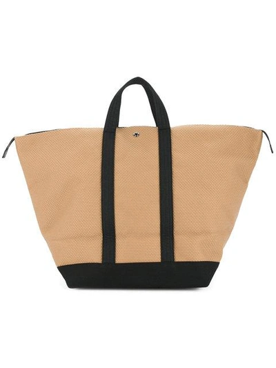 Shop Cabas Large Bowler Bag In Brown