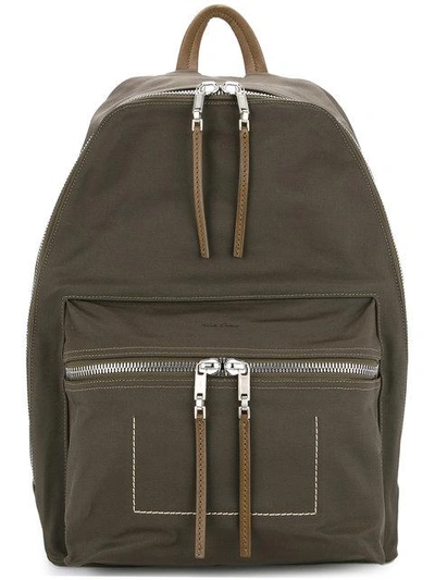 Shop Rick Owens Utility Pocket Backpack - Green