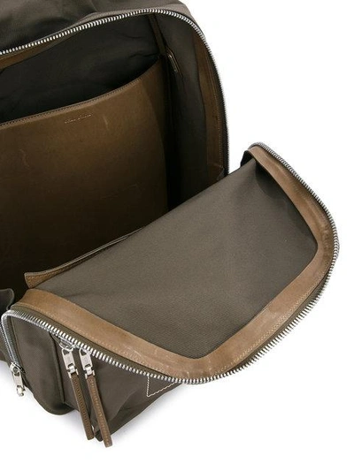 Shop Rick Owens Utility Pocket Backpack - Green