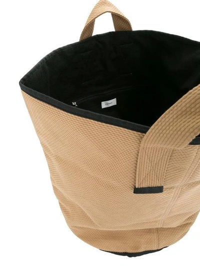 Shop Cabas Large Laundry Tote In Brown