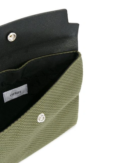 Shop Cabas Flap Shoulder Bag In Green