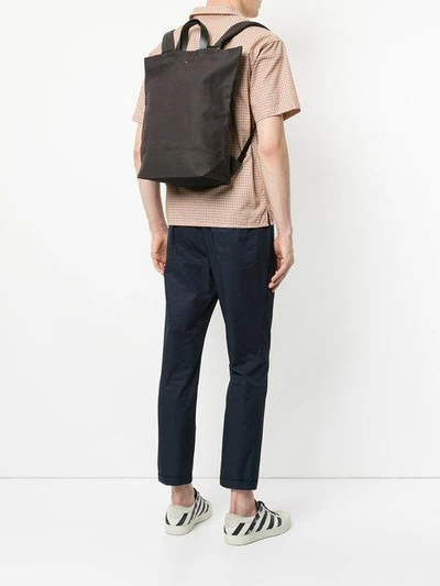 Shop Cabas N38 Backpack In Grey