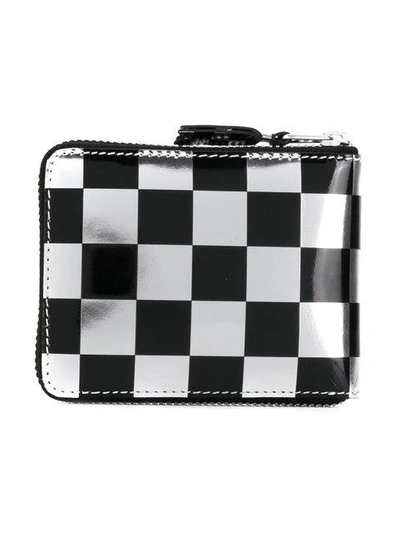 Shop Comme Des Garçons Checked Wallet In Metallic