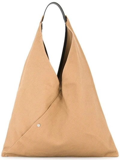 Shop Cabas Triangle Shaped Tote In Brown