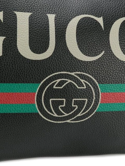 Shop Gucci Clutch Mit Logo In Black