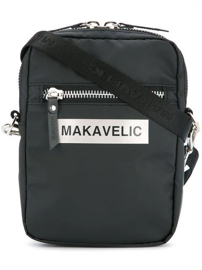 Shop Makavelic Ludus Box Logo Pouch Bag In Black
