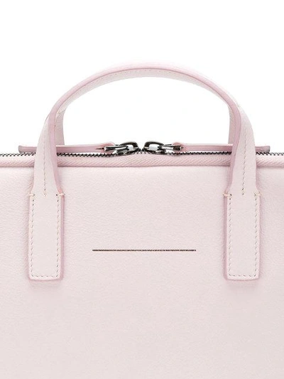 Shop Horizn Studios 13” Zipped Briefcase In Pink & Purple