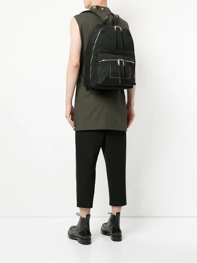 Shop Rick Owens Utility Pocket Backpack In Black