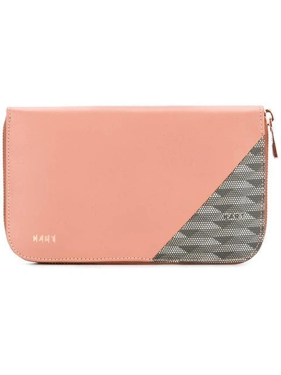 Shop K/a/r/t Panelled Wallet In Pink