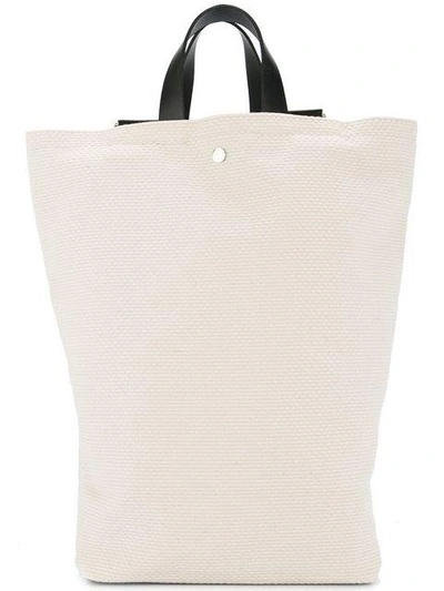 Shop Cabas Tote Style Backpack In White