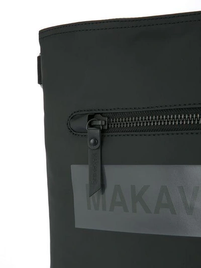 Shop Makavelic Ludus Box Logo Shoulder Bag In Black