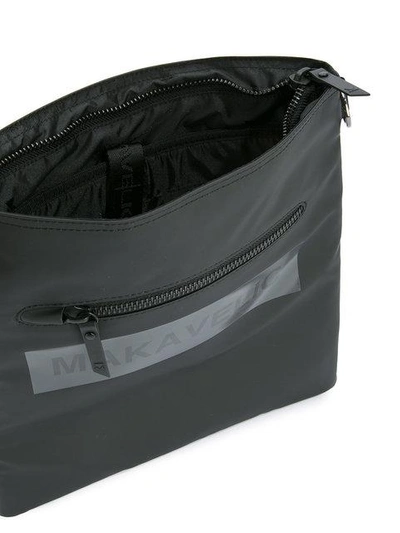 Shop Makavelic Ludus Box Logo Shoulder Bag In Black