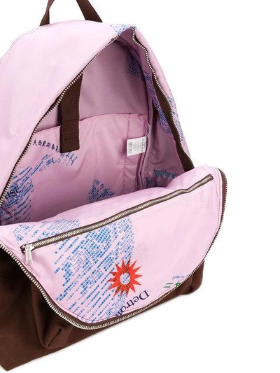 Shop Raf Simons Eastpak X  Zipped Backpack In Brown