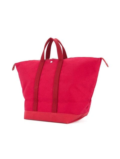 Cabas Large Bowler Bag In Red