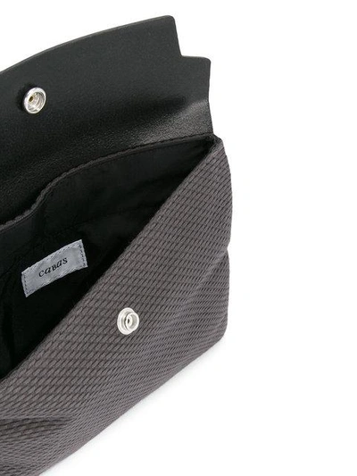 Shop Cabas Flap Shoulder Bag In Grey