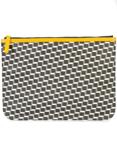 Shop Pierre Hardy Cube Print Pouch In Multicolour