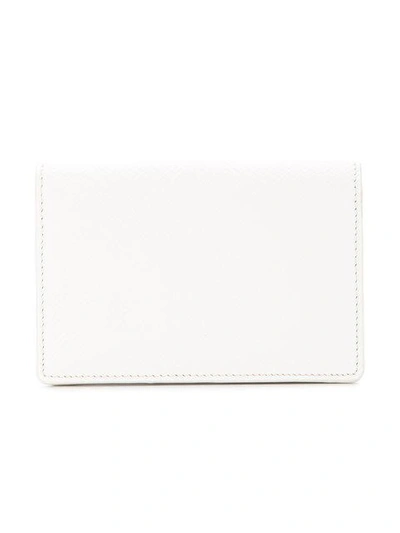 Shop Smythson Snap Button Wallet In White
