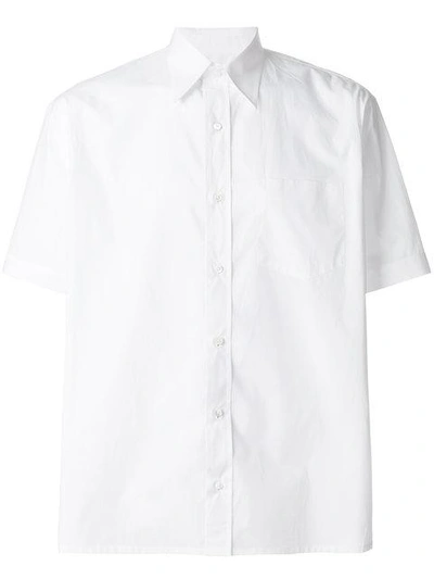 Shop Fendi Short Sleeve Shirt In White