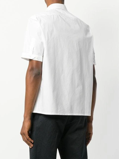 Shop Fendi Short Sleeve Shirt In White