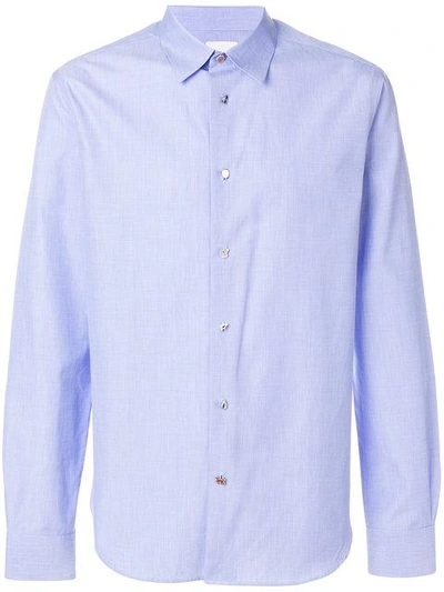 Shop Paul Smith Charm Button Long Sleeve Shirt