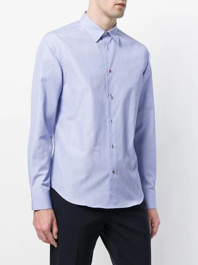 Shop Paul Smith Charm Button Long Sleeve Shirt