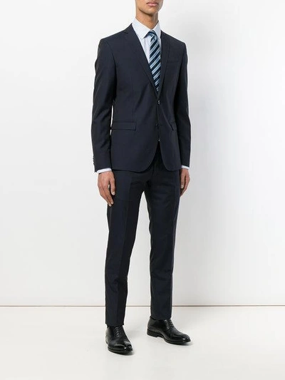 Shop Corneliani Two Piece Suit  - Farfetch In Blue