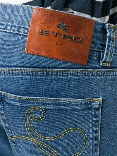 Shop Etro Slim-fit Jeans In Blue