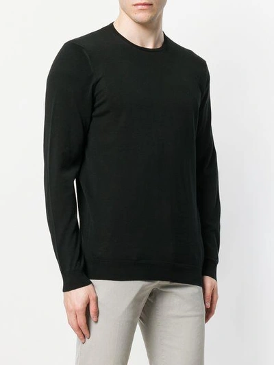 Shop Drumohr Slim Fit Jumper In Black