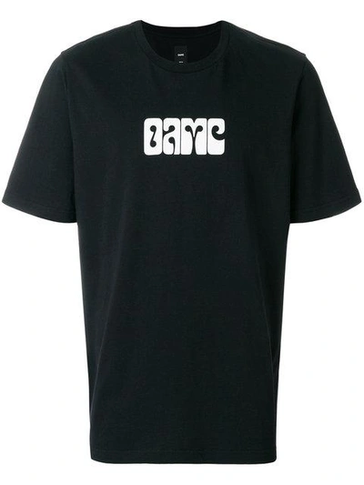 Shop Oamc Logo Print T-shirt - Black