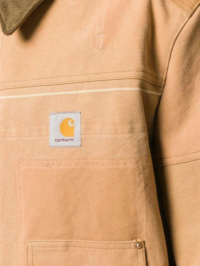 Shop Junya Watanabe X Carhartt Patchwork Jacket In Neutrals