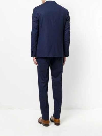 Shop Canali Two Piece Suit - Blue