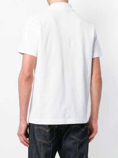 Shop Loewe Anagram Polo Shirt In White