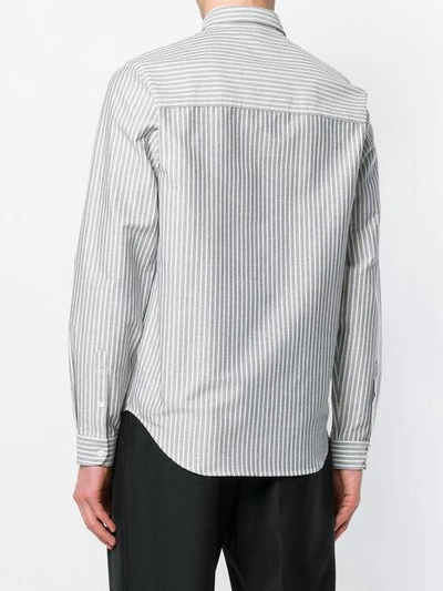 Shop Ami Alexandre Mattiussi Shirt With Smiley Patch In Grey