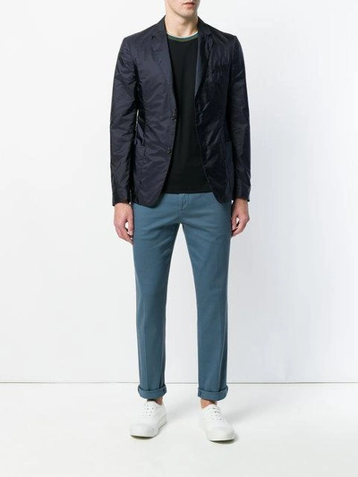Shop Prada Chino Trousers In Grey