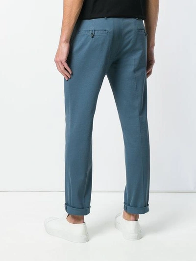 Shop Prada Chino Trousers In Grey