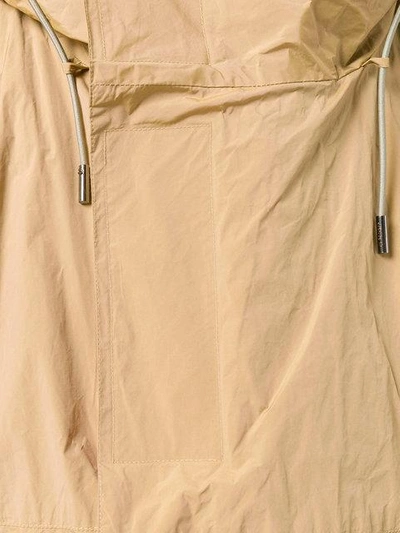 Shop Jil Sander Contrast Touch-strap Jacket In Brown