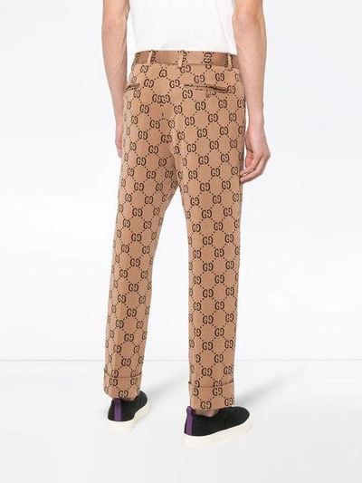 Shop Gucci Double G Tailored Trousers