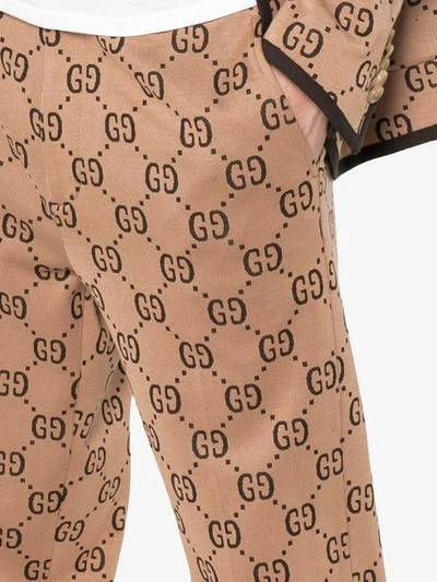 Shop Gucci Double G Tailored Trousers
