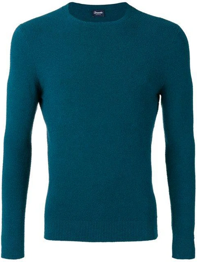 Shop Drumohr Crew Neck Top In Blue