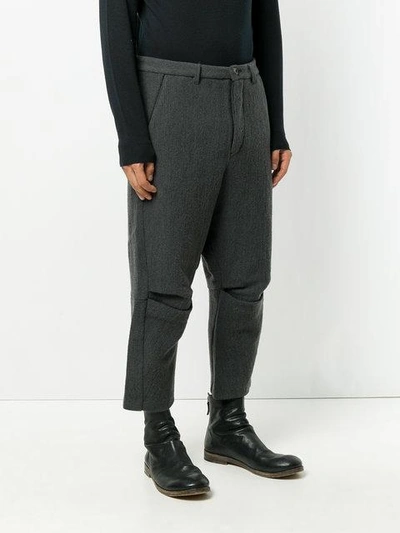 Shop Individual Sentiments Cropped Trousers In Grey
