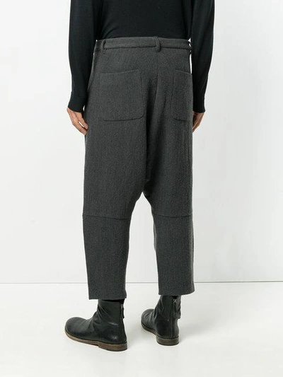 Shop Individual Sentiments Cropped Trousers In Grey
